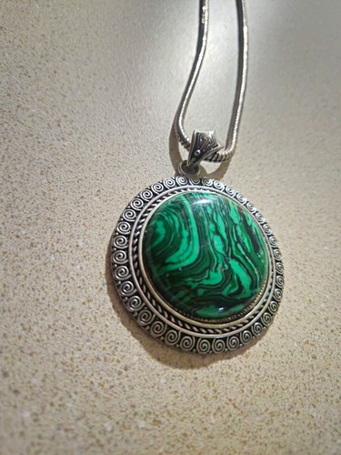 Vintage green malachite - green,
