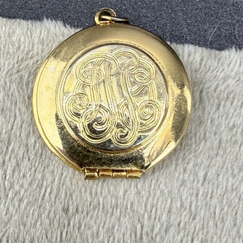 Vintage estate locket gold - vintage,