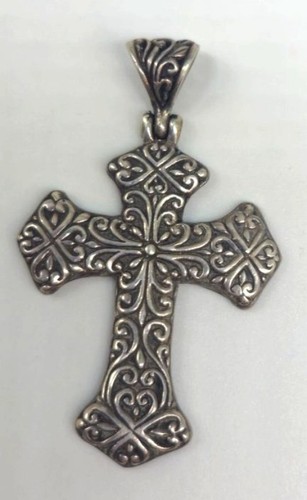 Ornate sterling silver - ornate, cross